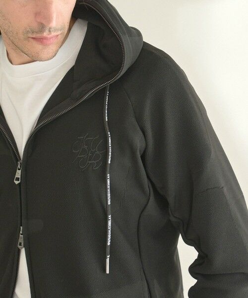 MEN'S BIGI / メンズビギ スウェット | 【1PIU1UGUALE3 RELAX/ウノピゥウノウグァーレトレ リラックス/別注/セットアップ対応/ストレッチ素材】ビックカモ ジャガード ジップアップフーディー | 詳細8
