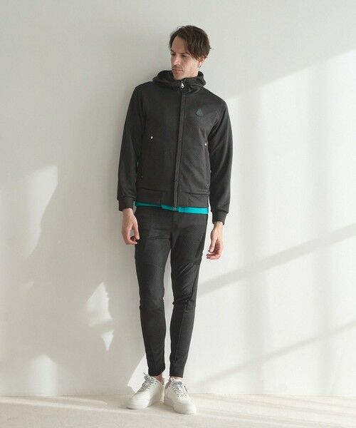 MEN'S BIGI / メンズビギ スウェット | フクレジャガードジオメトリック柄ジップパーカー | 詳細7