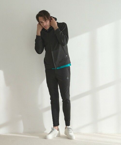 MEN'S BIGI / メンズビギ スウェット | フクレジャガードジオメトリック柄ジップパーカー | 詳細8