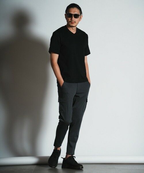 MEN'S BIGI / メンズビギ Tシャツ | シルケットスムースVネックTシャツ | 詳細5