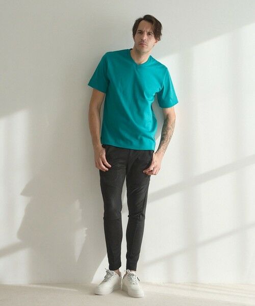 MEN'S BIGI / メンズビギ Tシャツ | シルケットスムースVネックTシャツ | 詳細1