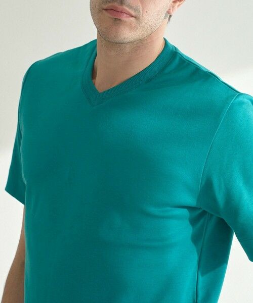 MEN'S BIGI / メンズビギ Tシャツ | シルケットスムースVネックTシャツ | 詳細4