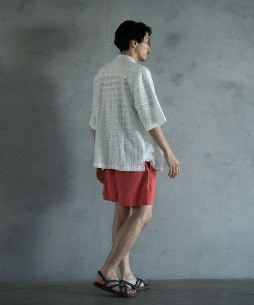MEN'S BIGI / メンズビギ シャツ・ブラウス | エンブロイダリーシレーオープンカラーシャツ | 詳細4