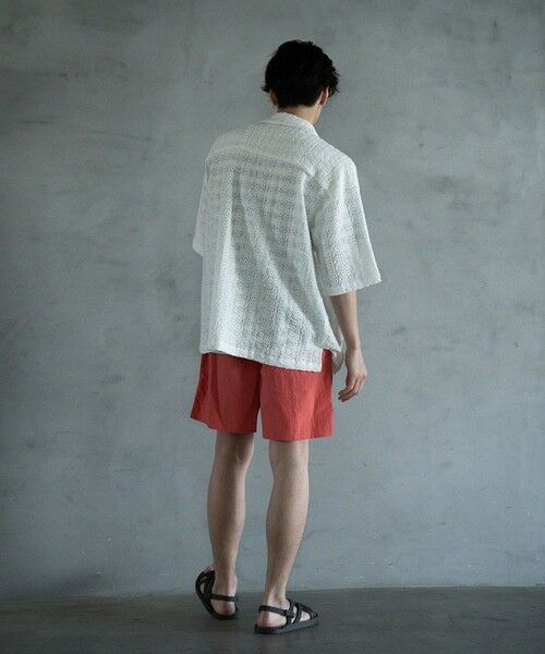 MEN'S BIGI / メンズビギ シャツ・ブラウス | エンブロイダリーシレーオープンカラーシャツ | 詳細5