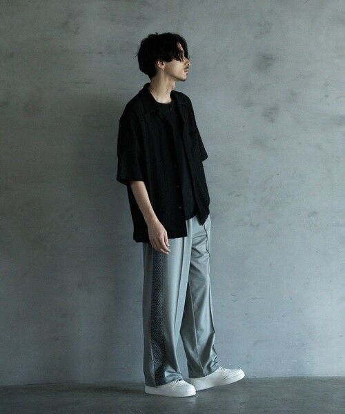 MEN'S BIGI / メンズビギ シャツ・ブラウス | エンブロイダリーシレーオープンカラーシャツ | 詳細12