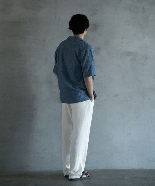 MEN'S BIGI / メンズビギ シャツ・ブラウス | エンブロイダリーシレーオープンカラーシャツ | 詳細20