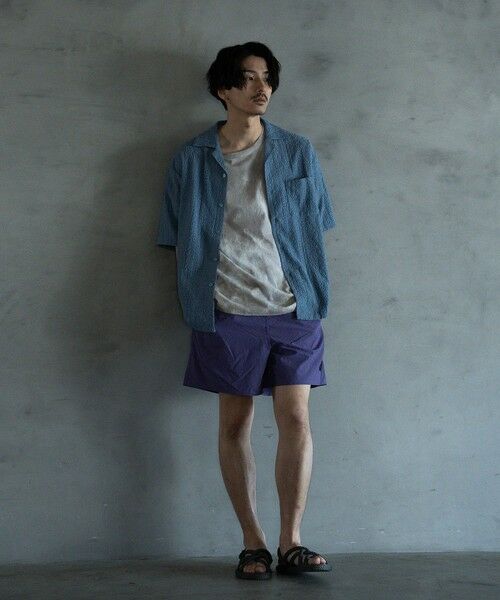 MEN'S BIGI / メンズビギ シャツ・ブラウス | エンブロイダリーシレーオープンカラーシャツ | 詳細23