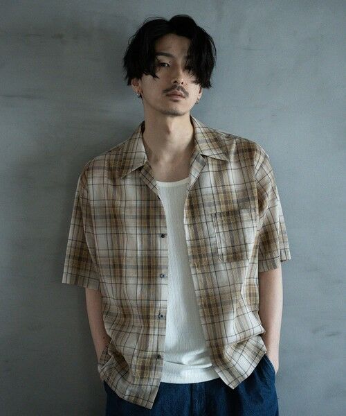 MEN'S BIGI / メンズビギ シャツ・ブラウス | オープンカラーアメリカンチェックシャツ | 詳細3