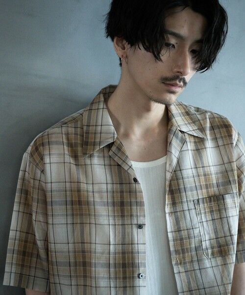 MEN'S BIGI / メンズビギ シャツ・ブラウス | オープンカラーアメリカンチェックシャツ | 詳細4