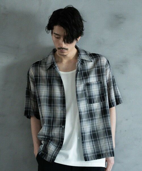 MEN'S BIGI / メンズビギ シャツ・ブラウス | オープンカラーアメリカンチェックシャツ | 詳細8