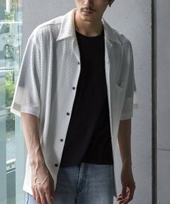 MEN'S BIGI / メンズビギ シャツ・ブラウス | ドビージャガードジャージーオープンカラーシャツ