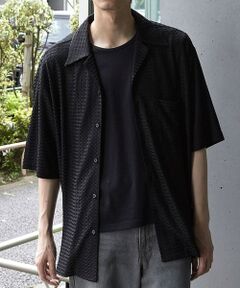 MEN'S BIGI / メンズビギ シャツ・ブラウス | ドビージャガードジャージーオープンカラーシャツ