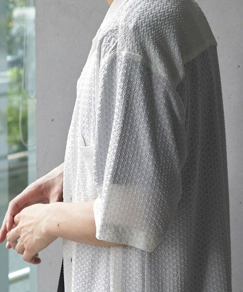 MEN'S BIGI / メンズビギ シャツ・ブラウス | ドビージャガードジャージーオープンカラーシャツ | 詳細12