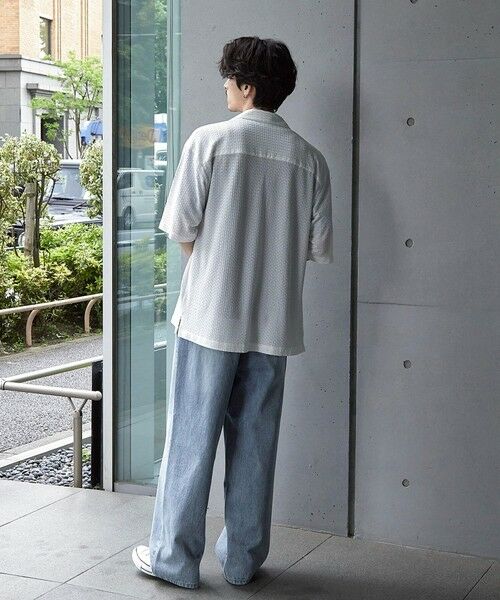 MEN'S BIGI / メンズビギ シャツ・ブラウス | ドビージャガードジャージーオープンカラーシャツ | 詳細4