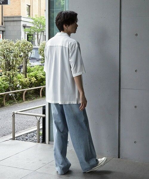 MEN'S BIGI / メンズビギ シャツ・ブラウス | ドビージャガードジャージーオープンカラーシャツ | 詳細5