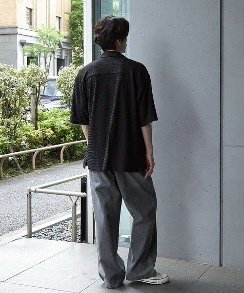 MEN'S BIGI / メンズビギ シャツ・ブラウス | ドビージャガードジャージーオープンカラーシャツ | 詳細17