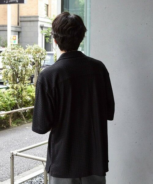 MEN'S BIGI / メンズビギ シャツ・ブラウス | ドビージャガードジャージーオープンカラーシャツ | 詳細21