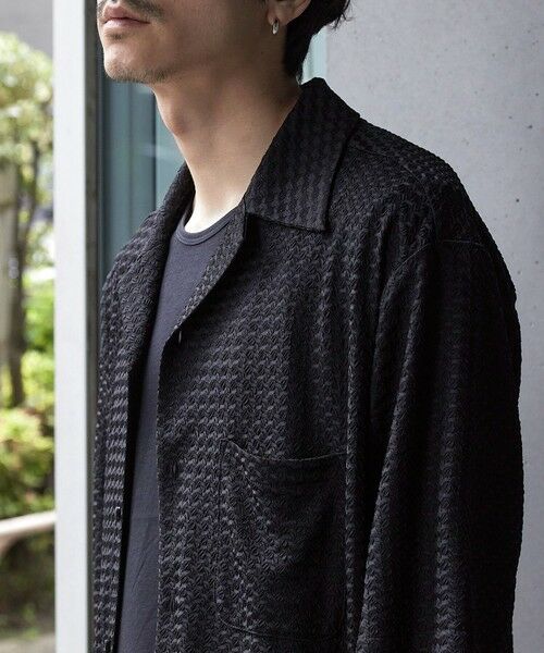 MEN'S BIGI / メンズビギ シャツ・ブラウス | ドビージャガードジャージーオープンカラーシャツ | 詳細22