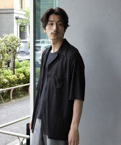MEN'S BIGI / メンズビギ シャツ・ブラウス | ドビージャガードジャージーオープンカラーシャツ | 詳細25