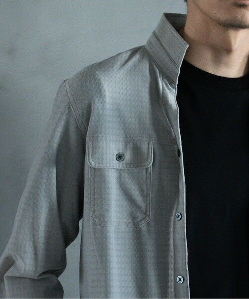 MEN'S BIGI / メンズビギ シャツ・ブラウス | スタンドカラー BDUミリタリーシャツ　3/4スリーブVer. | 詳細2