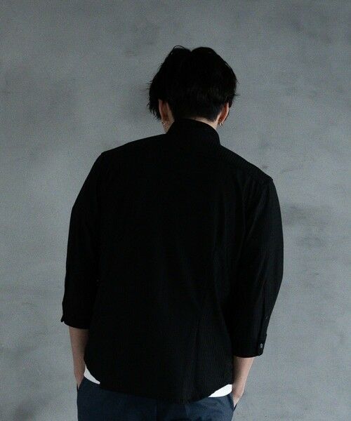 MEN'S BIGI / メンズビギ シャツ・ブラウス | スタンドカラー BDUミリタリーシャツ　3/4スリーブVer. | 詳細6