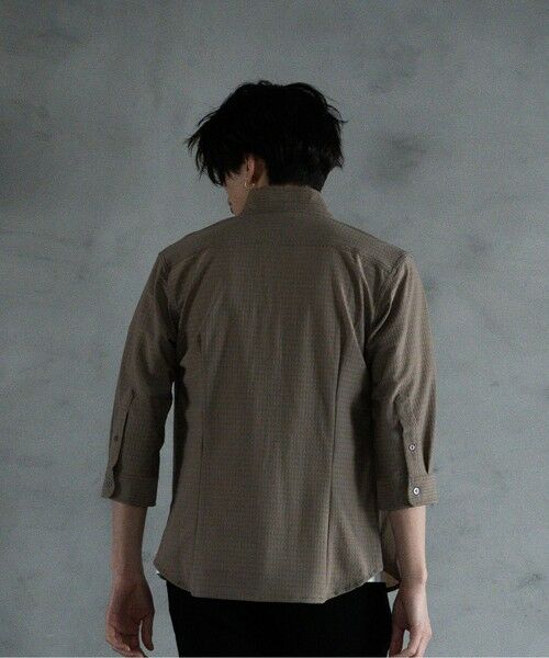 MEN'S BIGI / メンズビギ シャツ・ブラウス | スタンドカラー BDUミリタリーシャツ　3/4スリーブVer. | 詳細10