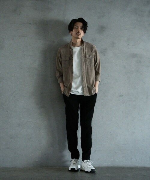 MEN'S BIGI / メンズビギ シャツ・ブラウス | スタンドカラー BDUミリタリーシャツ　3/4スリーブVer. | 詳細8