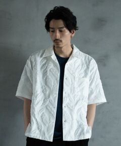 MEN'S BIGI / メンズビギ シャツ・ブラウス | フェザージャガードジャージオープンカラーシャツ