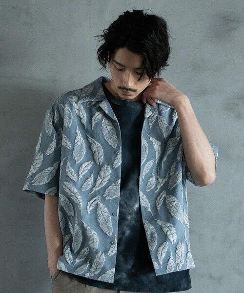 MEN'S BIGI / メンズビギ シャツ・ブラウス | フェザージャガードジャージオープンカラーシャツ | 詳細21