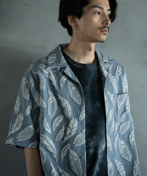 MEN'S BIGI / メンズビギ シャツ・ブラウス | フェザージャガードジャージオープンカラーシャツ | 詳細22