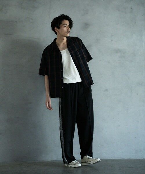 MEN'S BIGI / メンズビギ シャツ・ブラウス | オープンカラーオンブレーチェックシャツ | 詳細8