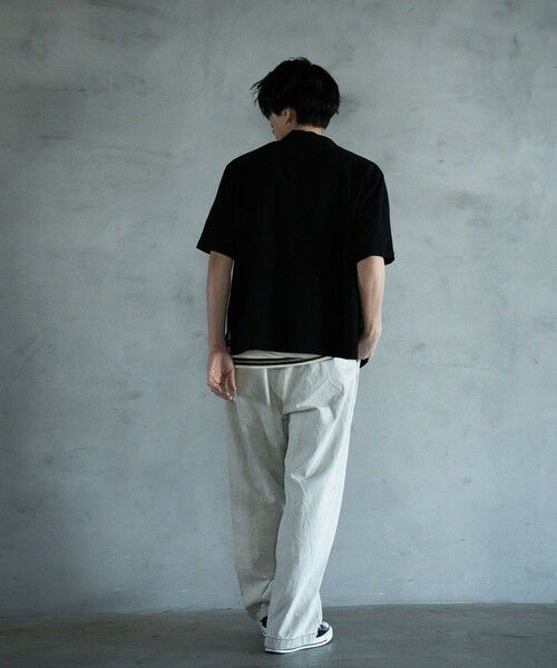 MEN'S BIGI / メンズビギ シャツ・ブラウス | 麻レーヨンオープンカラーショートスリーブシャツ | 詳細5