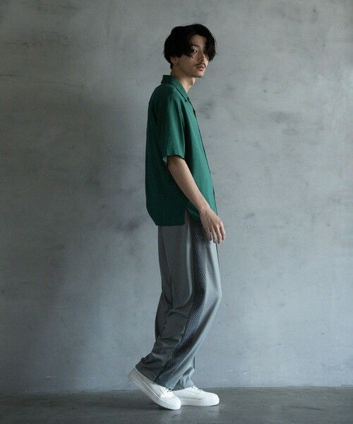 MEN'S BIGI / メンズビギ シャツ・ブラウス | 麻レーヨンオープンカラーショートスリーブシャツ | 詳細11