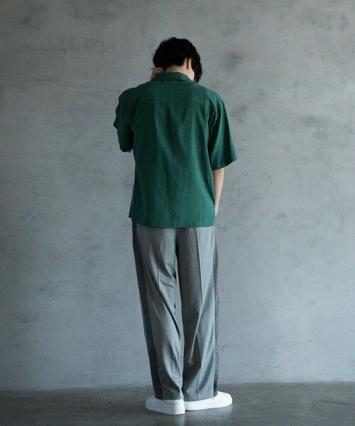 MEN'S BIGI / メンズビギ シャツ・ブラウス | 麻レーヨンオープンカラーショートスリーブシャツ | 詳細12