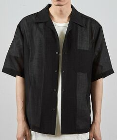 MEN'S BIGI / メンズビギ シャツ・ブラウス | シレーワッシャーオープンカラー半袖シャツ