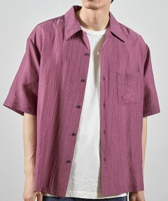 MEN'S BIGI / メンズビギ シャツ・ブラウス | シレーワッシャーオープンカラー半袖シャツ