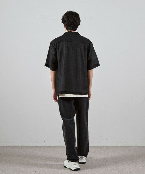 MEN'S BIGI / メンズビギ シャツ・ブラウス | シレーワッシャーオープンカラー半袖シャツ | 詳細4