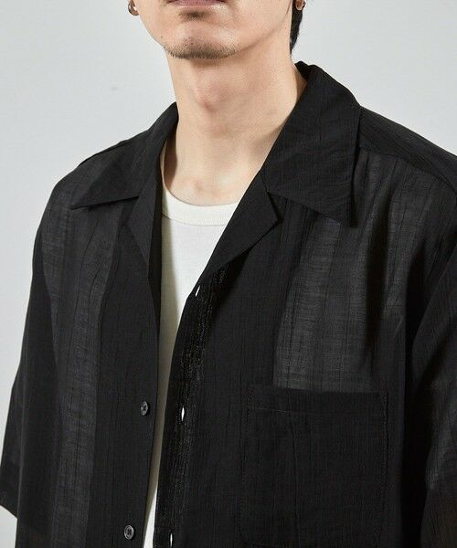 MEN'S BIGI / メンズビギ シャツ・ブラウス | シレーワッシャーオープンカラー半袖シャツ | 詳細6