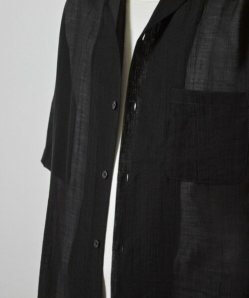 MEN'S BIGI / メンズビギ シャツ・ブラウス | シレーワッシャーオープンカラー半袖シャツ | 詳細7