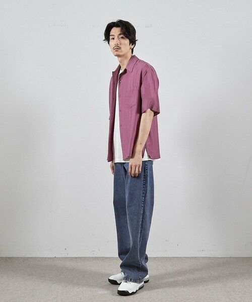MEN'S BIGI / メンズビギ シャツ・ブラウス | シレーワッシャーオープンカラー半袖シャツ | 詳細11