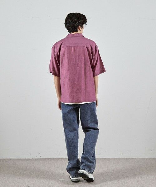 MEN'S BIGI / メンズビギ シャツ・ブラウス | シレーワッシャーオープンカラー半袖シャツ | 詳細13