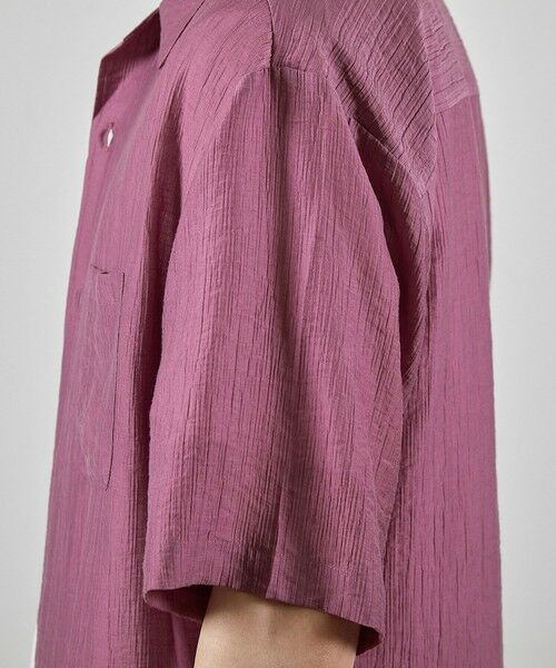 MEN'S BIGI / メンズビギ シャツ・ブラウス | シレーワッシャーオープンカラー半袖シャツ | 詳細18