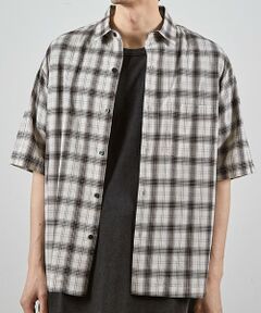 MEN'S BIGI / メンズビギ シャツ・ブラウス | アメリカンチェックレギュラーカラー半袖シャツ