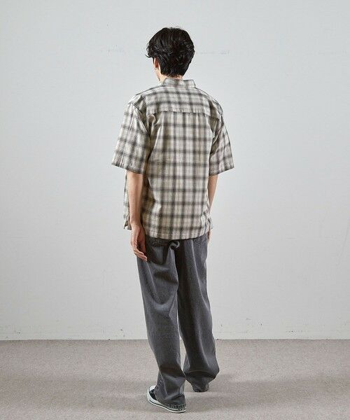 MEN'S BIGI / メンズビギ シャツ・ブラウス | アメリカンチェックレギュラーカラー半袖シャツ | 詳細3