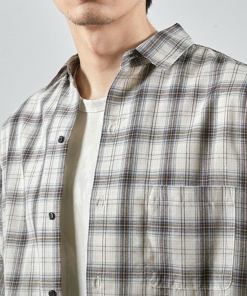 MEN'S BIGI / メンズビギ シャツ・ブラウス | アメリカンチェックレギュラーカラー半袖シャツ | 詳細6