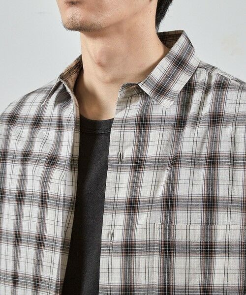 MEN'S BIGI / メンズビギ シャツ・ブラウス | アメリカンチェックレギュラーカラー半袖シャツ | 詳細16
