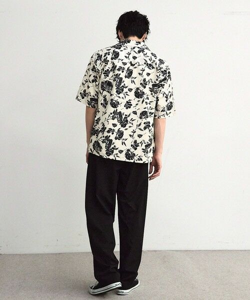 MEN'S BIGI / メンズビギ シャツ・ブラウス | フラワー柄プリントブロードオープンカラー半袖シャツ | 詳細6