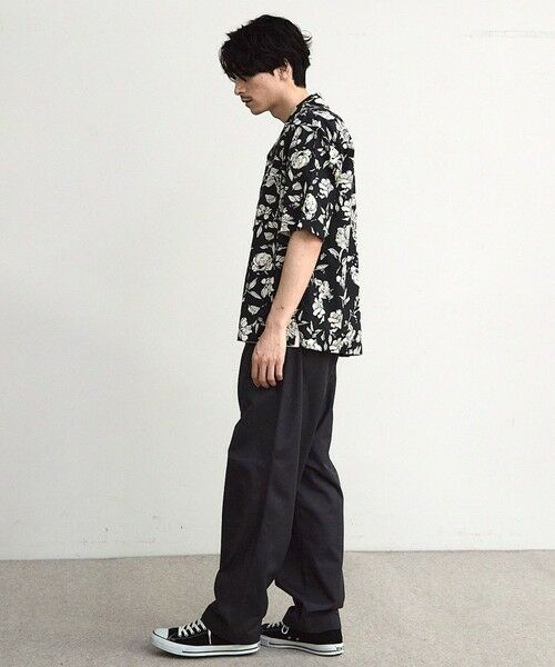 MEN'S BIGI / メンズビギ シャツ・ブラウス | フラワー柄プリントブロードオープンカラー半袖シャツ | 詳細13
