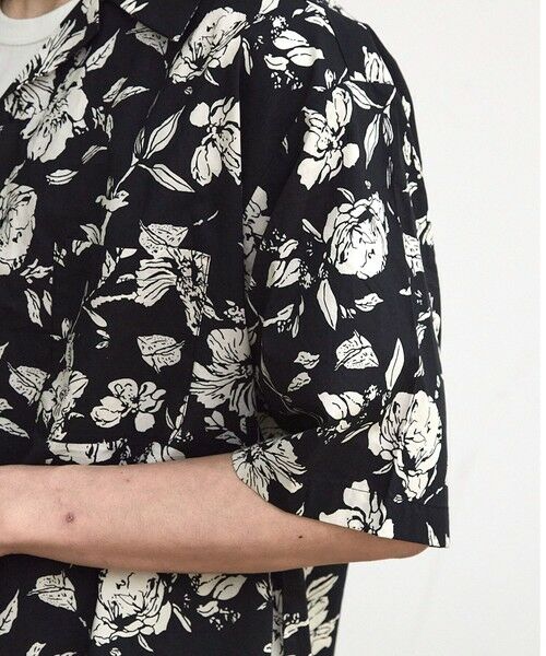 MEN'S BIGI / メンズビギ シャツ・ブラウス | フラワー柄プリントブロードオープンカラー半袖シャツ | 詳細17