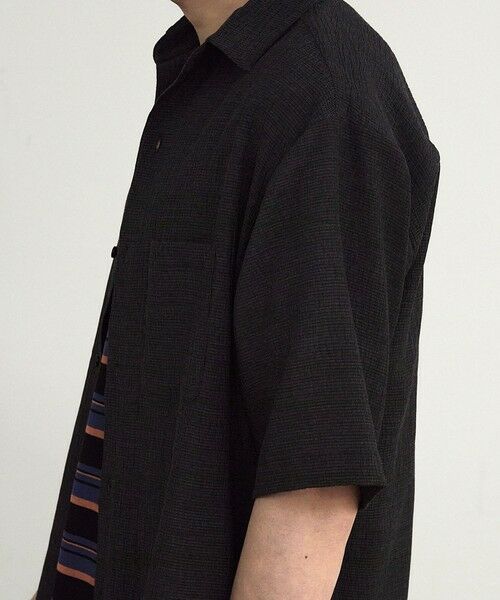 MEN'S BIGI / メンズビギ シャツ・ブラウス | シャーリングレギュラーカラー半袖シャツ | 詳細9